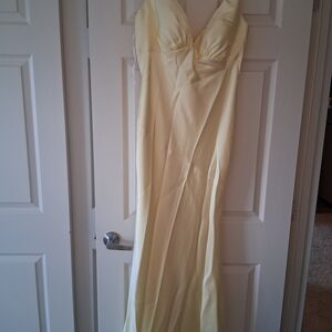 Elegant Cream Evening Gown